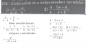 Algebra – megoldás kép 1