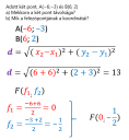 Koordináta geometria  – megoldás kép 1