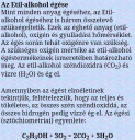 Etil-alkohol égése szén dioxiddá és vízzé – megoldás kép 3
