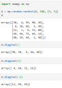 Egy mátrix összes átlóinak a kiértékelése, tisztán Numpy-os megoldással? – megoldás kép 1
