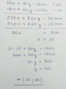 Matematikai egyenlet segítség – megoldás kép 1