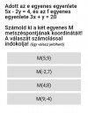 Egyenes egyenlete – megoldás kép 2