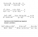 Légyszíves segítsetek algebrai törtek egyszerűsítésében. – megoldás kép 1