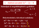 Matematika algebra – megoldás kép 1