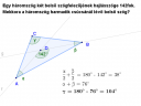 MATEMATIKA 9.OSZTÁLY HÁROMSZÖG HARMADIK CSÚCSÁNÁL LÉVŐ BELSŐ SZÖG? – megoldás kép 1