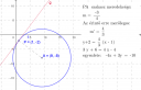 Adott a koordináta-rendszerben az A(9; -8) középpontú, 10 egység sugarú kör. Írja fel a kör P(1; – 2) pontjában húzható érintőjének egyenletét! Adja meg ennek az érintőnek az iránytangensét! – megoldás kép 1