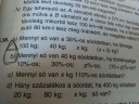 Méregkeverés egyenletekkel. Matematika 8 – feladat kép 1