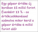 Értekcsökkenéses középiskolás feladatban szeretnék segítséget kérni, kép lent – feladat kép 1