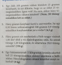 Kémia 7.osztályos  – feladat kép 1
