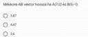 Vektor hossza  – feladat kép 1