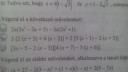 Algebra – feladat kép 1