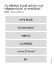 Nagyon rövid nyelvtan – feladat kép 1