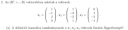 Lineáris Algebra – feladat kép 1