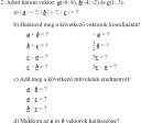Vektorok – feladat kép 1