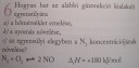 Kémia egyensúly  – feladat kép 1
