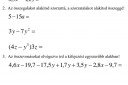 Matematika – feladat kép 1