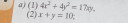 Matematika hf- egyenletrendszer?  – feladat kép 1