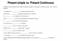 Present simple vs present progressive – feladat kép 1