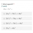 Matematika feladatok! A téma nevezetes azonosságok – feladat kép 5